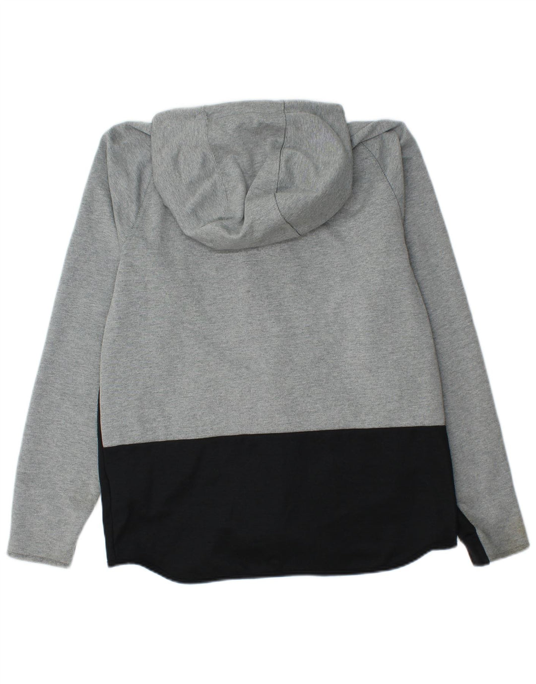 Pulover NIKE pentru bărbați, cu fermoar, din bumbac colorblock, gri mediu