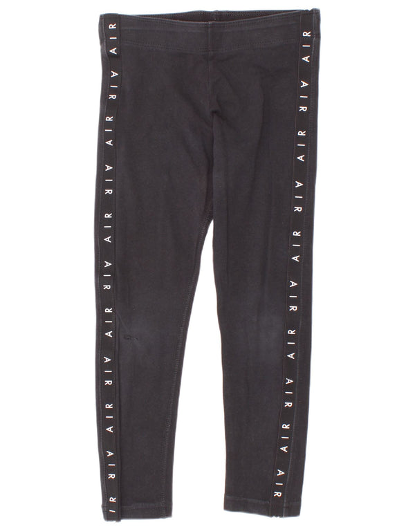 Leggings grafic pentru fete Nike 6-7 ani XS bumbac negru