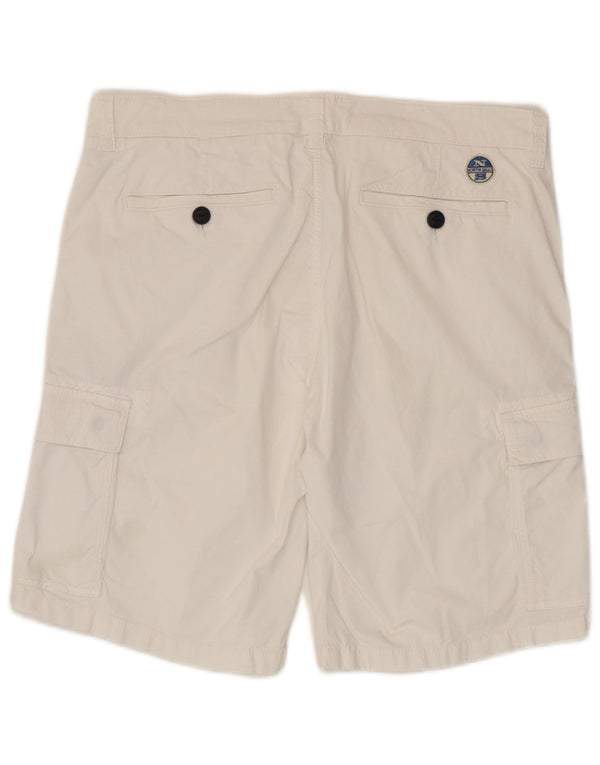 Pantaloni scurți cargo North Sails pentru bărbați W36, mari, alb, din bumbac
