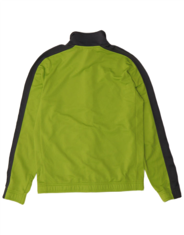 Jachetă de top pentru trening grafic PUMA pentru bărbați, mică, verde, poliester color bloc