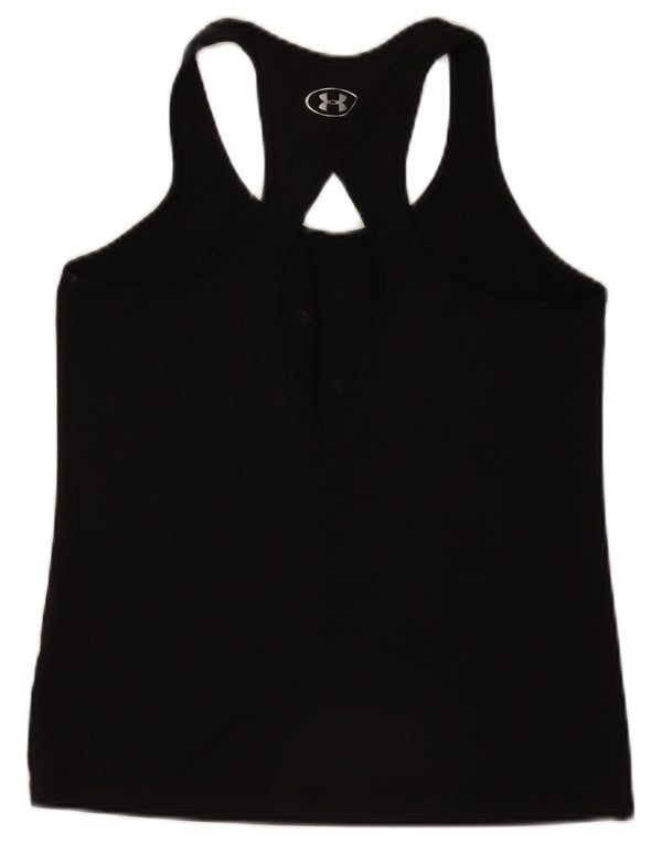 Top cu vestă grafică Under Armour pentru femei, negru mediu sport