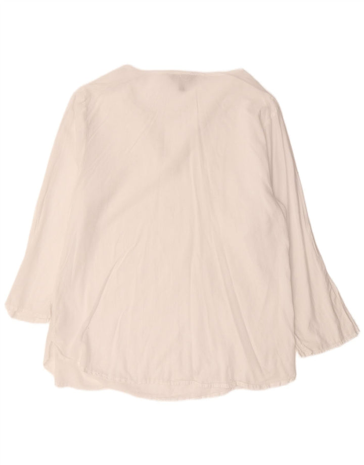 Cămașă pulover pentru femei Mountain Warehouse UK 18 XL Bumbac alb