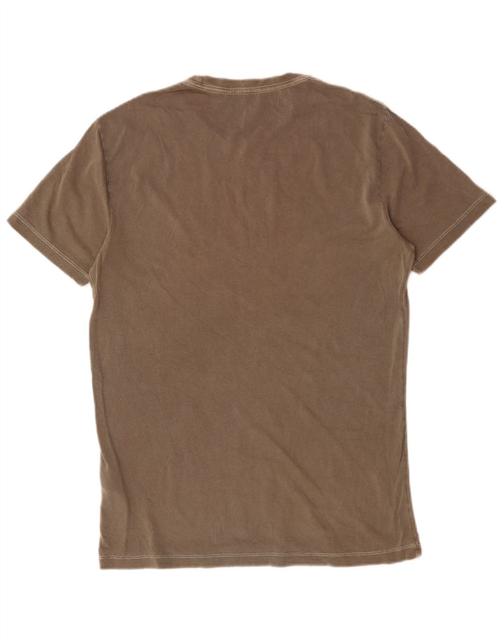 Tricou All Saints pentru bărbați, cu croiala normală, top mic, maro, bumbac