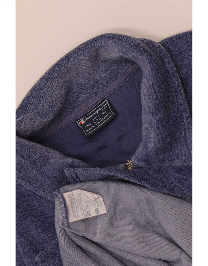 Tricou polo pentru bărbați Champion din catifea, mare, albastru, poliester