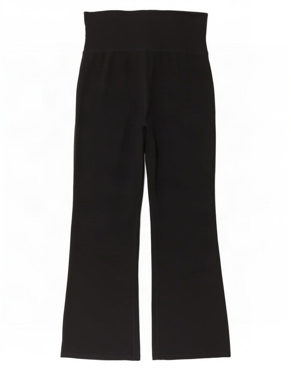 Leggings pentru femei Marks & Spencer cu picioare largi UK 16 mare W32 L28 bumbac negru