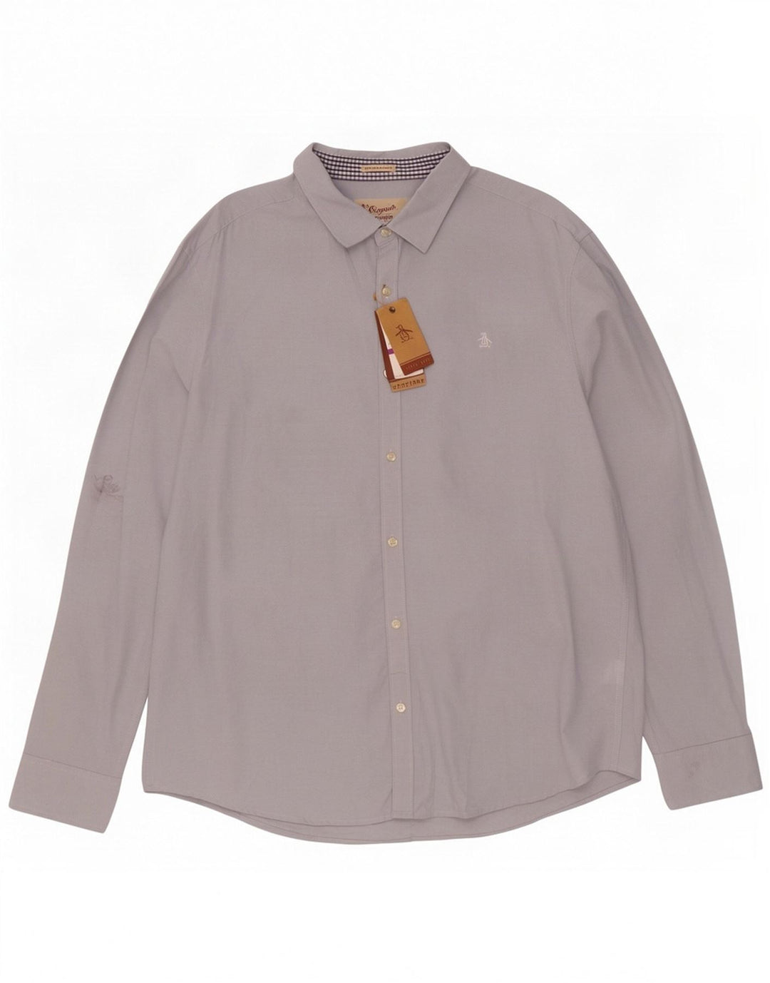 Cămașă pentru bărbați Penguin Heritage Slim Fit 2XL, bumbac albastru