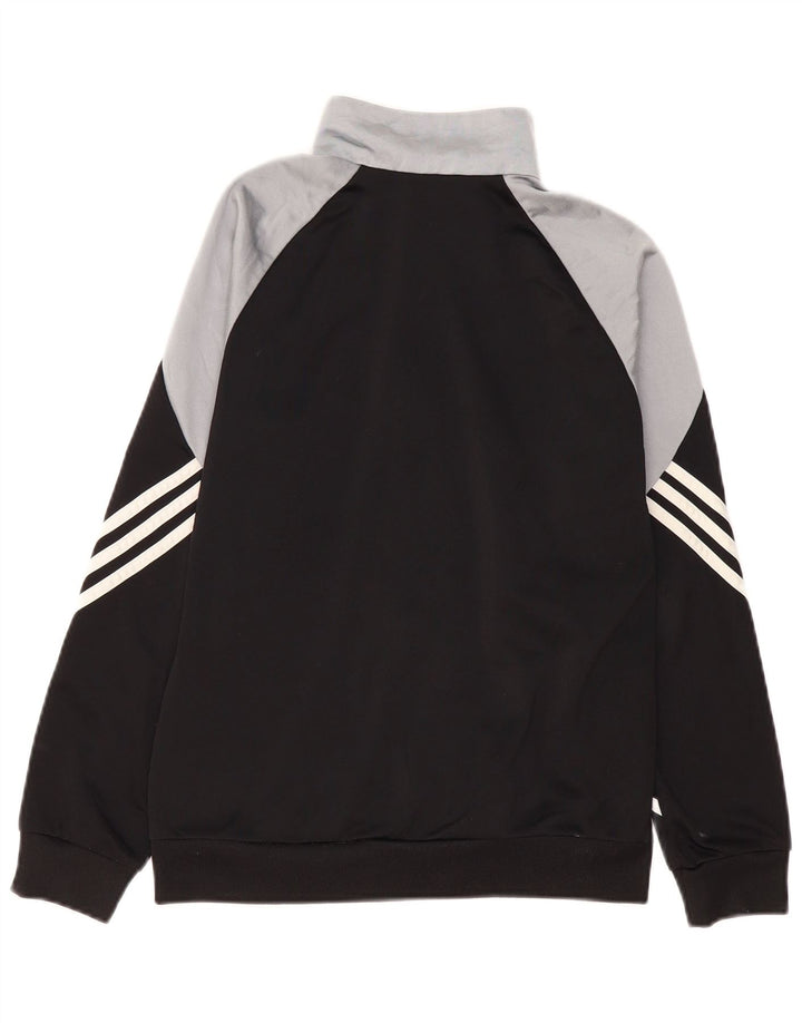 Jachetă de trening pentru băieți Adidas 13-14 ani XL poliester color bloc negru