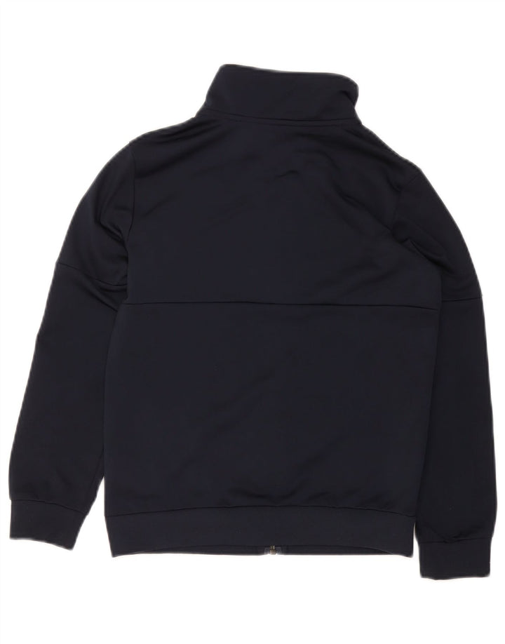 Jachetă de trening pentru băieți ADIDAS 9-10 ani, poliester bleumarin