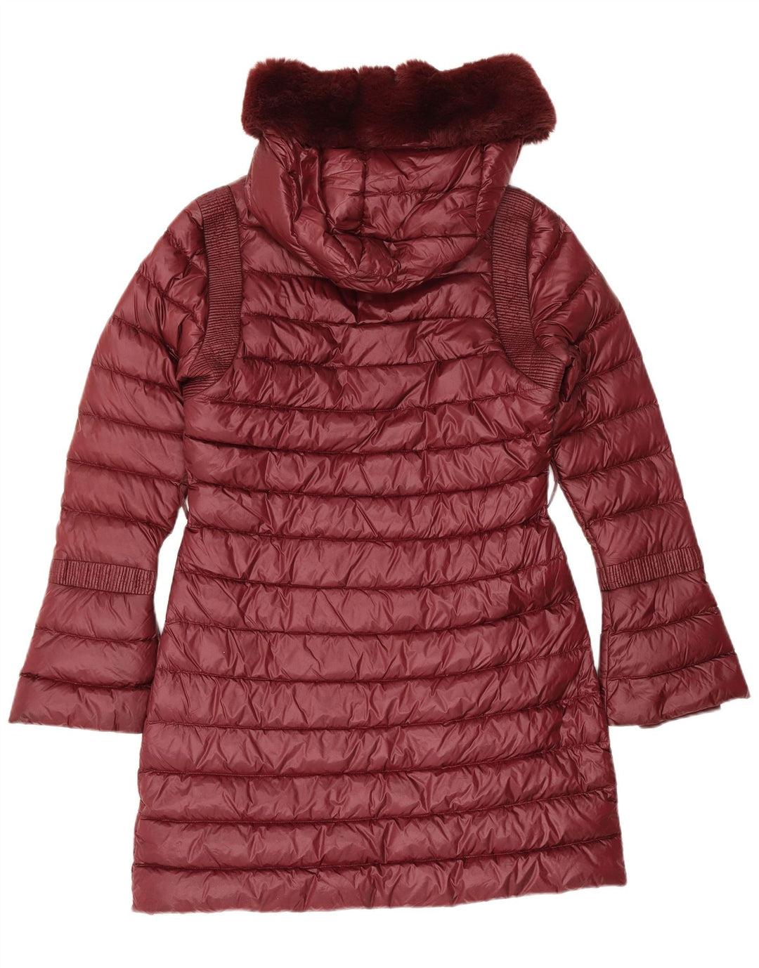 Palton căptușit cu glugă pentru femei Ted Baker Mărimea 2 Poliamidă Burgundy mic