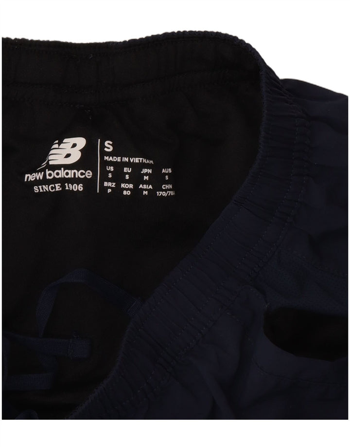 Pantaloni scurți sport New Balance pentru bărbați, poliester mici, albastru