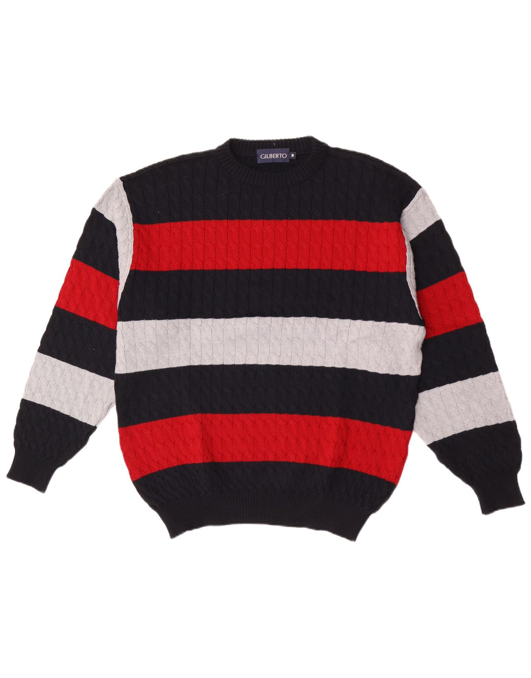 Pulover pentru bărbați GILBERTO cu gât crew, mediu multicolor, color block