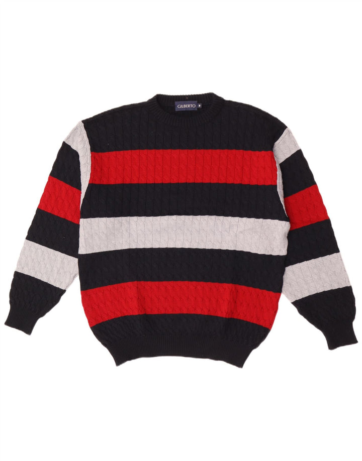 Pulover pentru bărbați GILBERTO cu gât crew, mediu multicolor, color block
