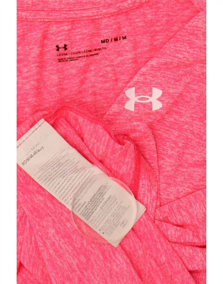 Tricou grafic Under Armour pentru femei Top UK 12 Medium Pink Flecked Polyester