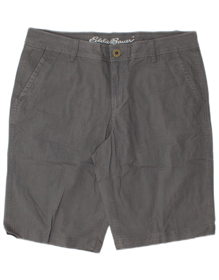 Pantaloni scurti chino pentru femei Eddie Bauer US 8 Medium W32 bumbac gri