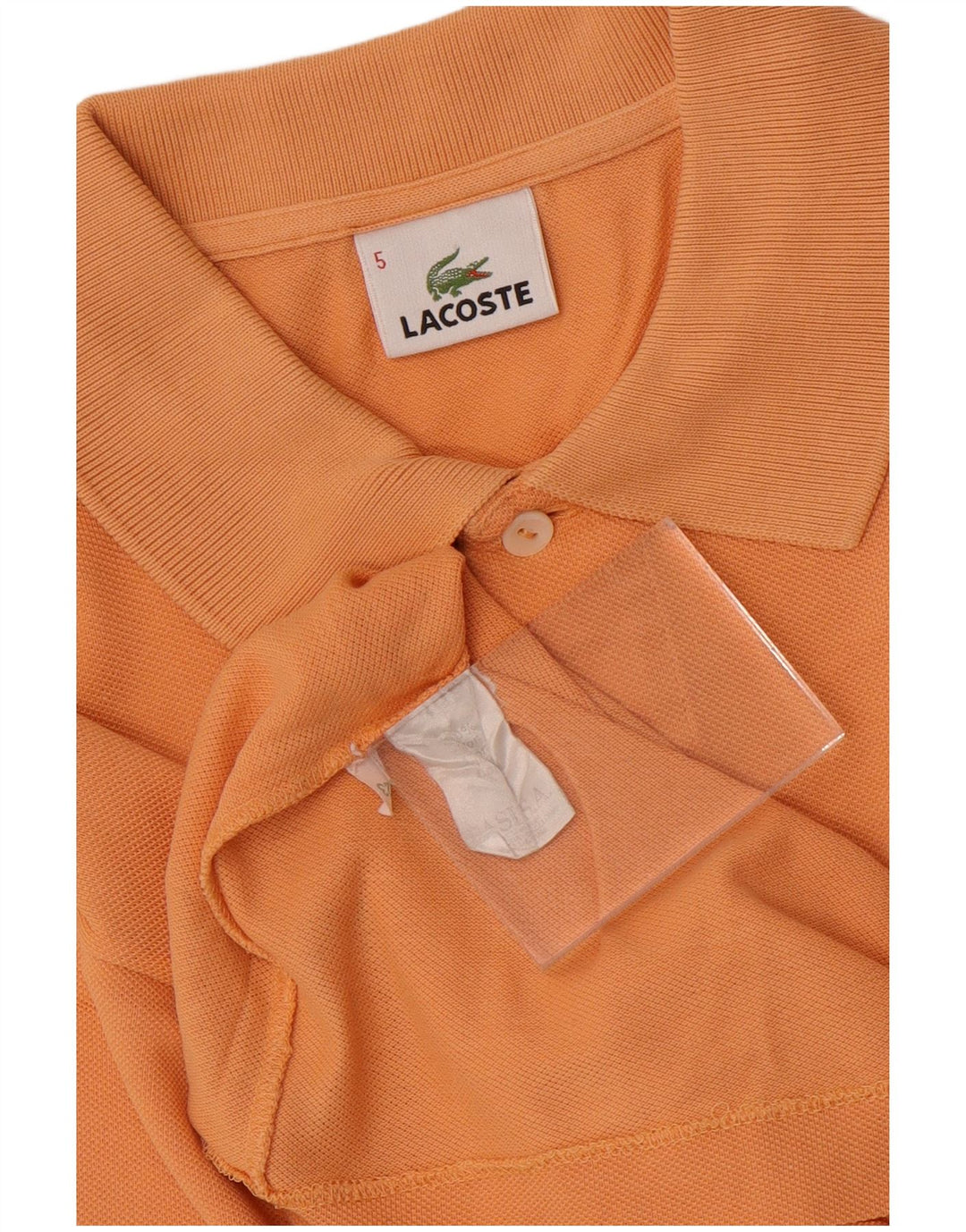 Tricou polo Lacoste pentru bărbați mărimea 5 mare bumbac portocaliu
