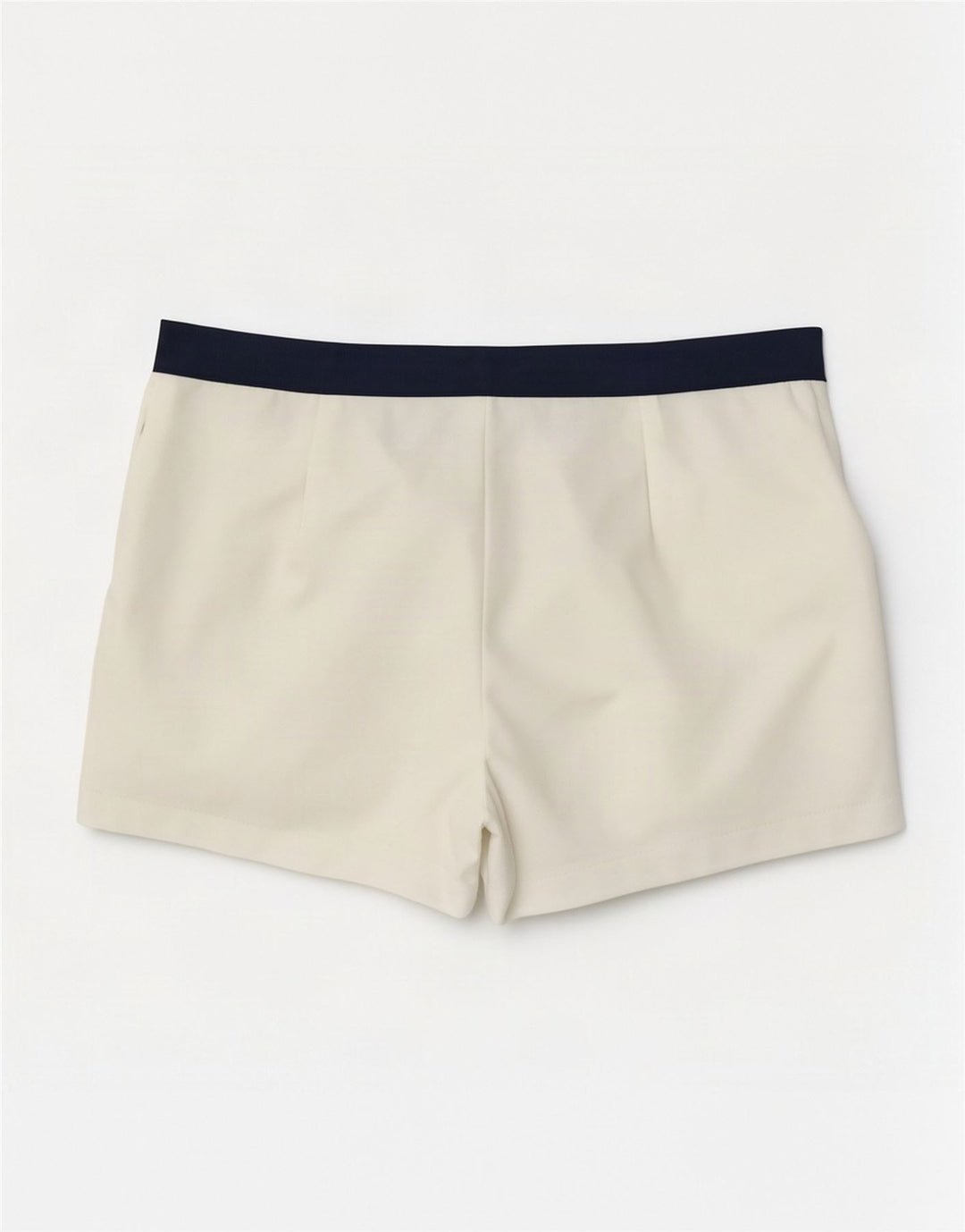 Pantaloni scurți casual vintage pentru bărbați IT 50 Large W30 White Colorblock Poliester