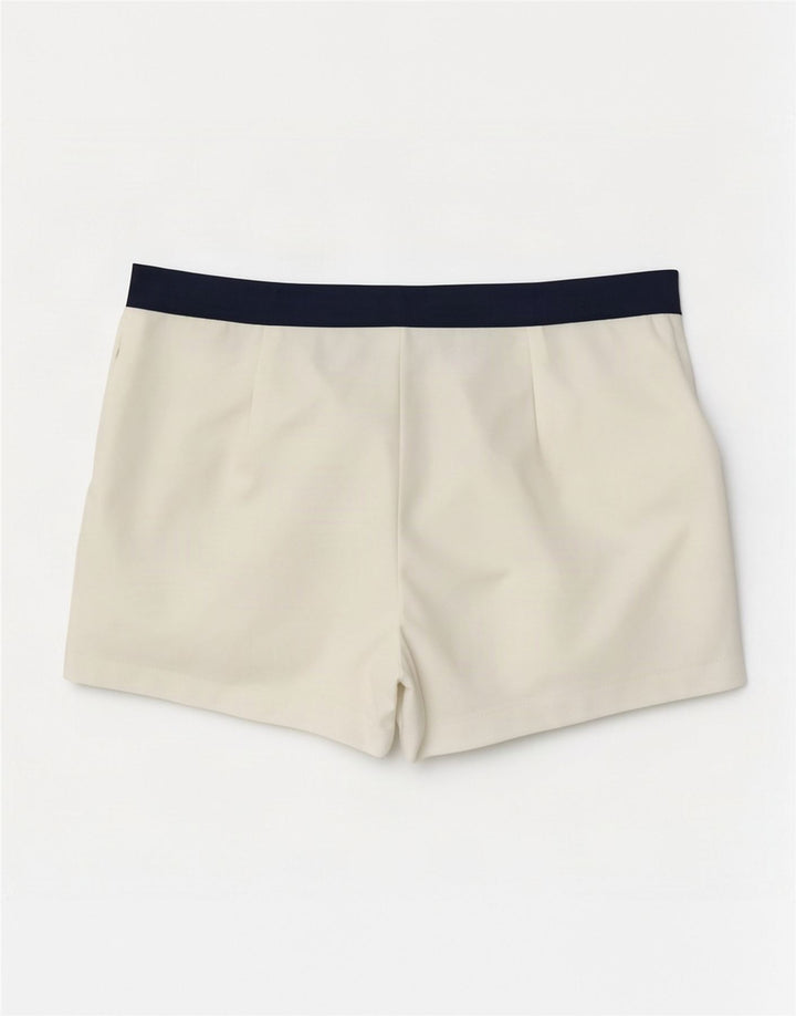Pantaloni scurți casual vintage pentru bărbați IT 50 Large W30 White Colorblock Poliester