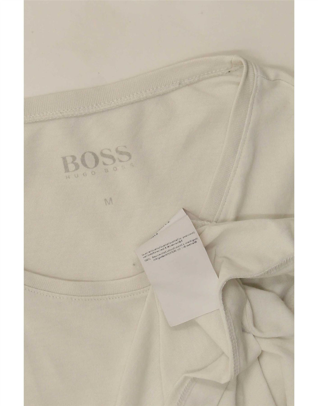 Tricou pentru bărbați Hugo Boss Top Medium Alb Bumbac