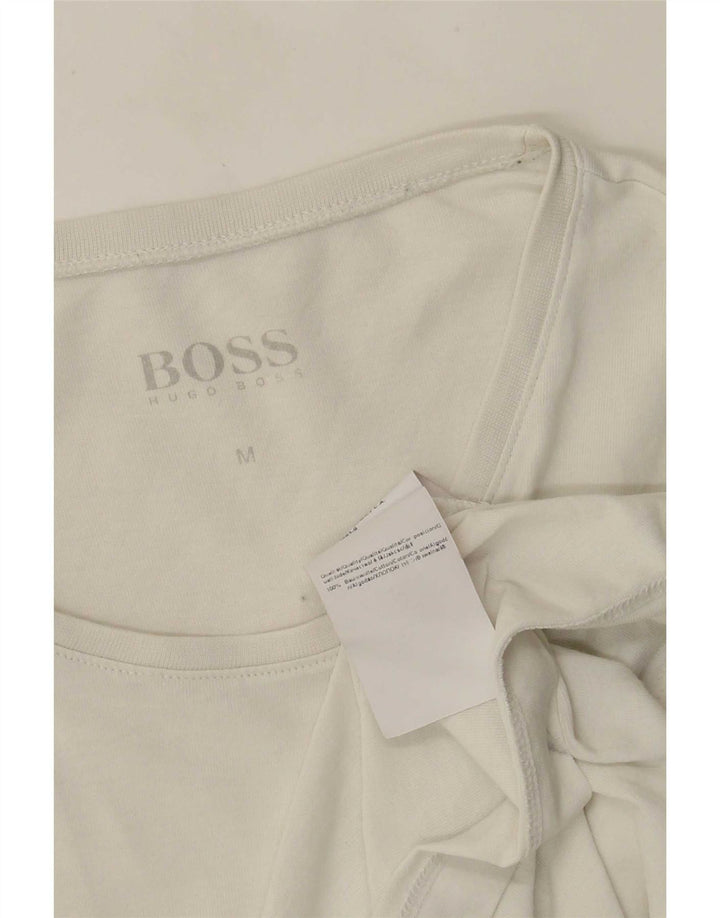 Tricou pentru bărbați Hugo Boss Top Medium Alb Bumbac