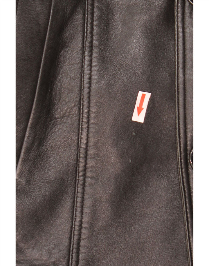Jachetă de piele pentru bărbați MDM UK 38 Medium Black Leather