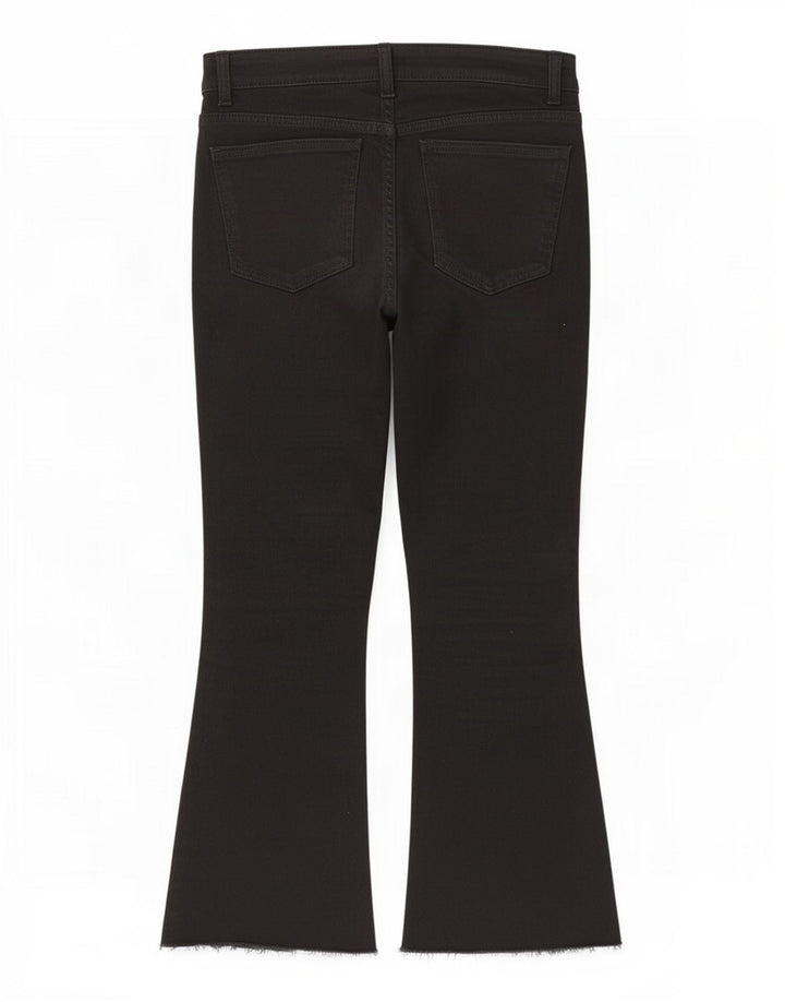 Blugi Zara Femei Crop Bootcut EU 40 Medium W30 L25 Negri