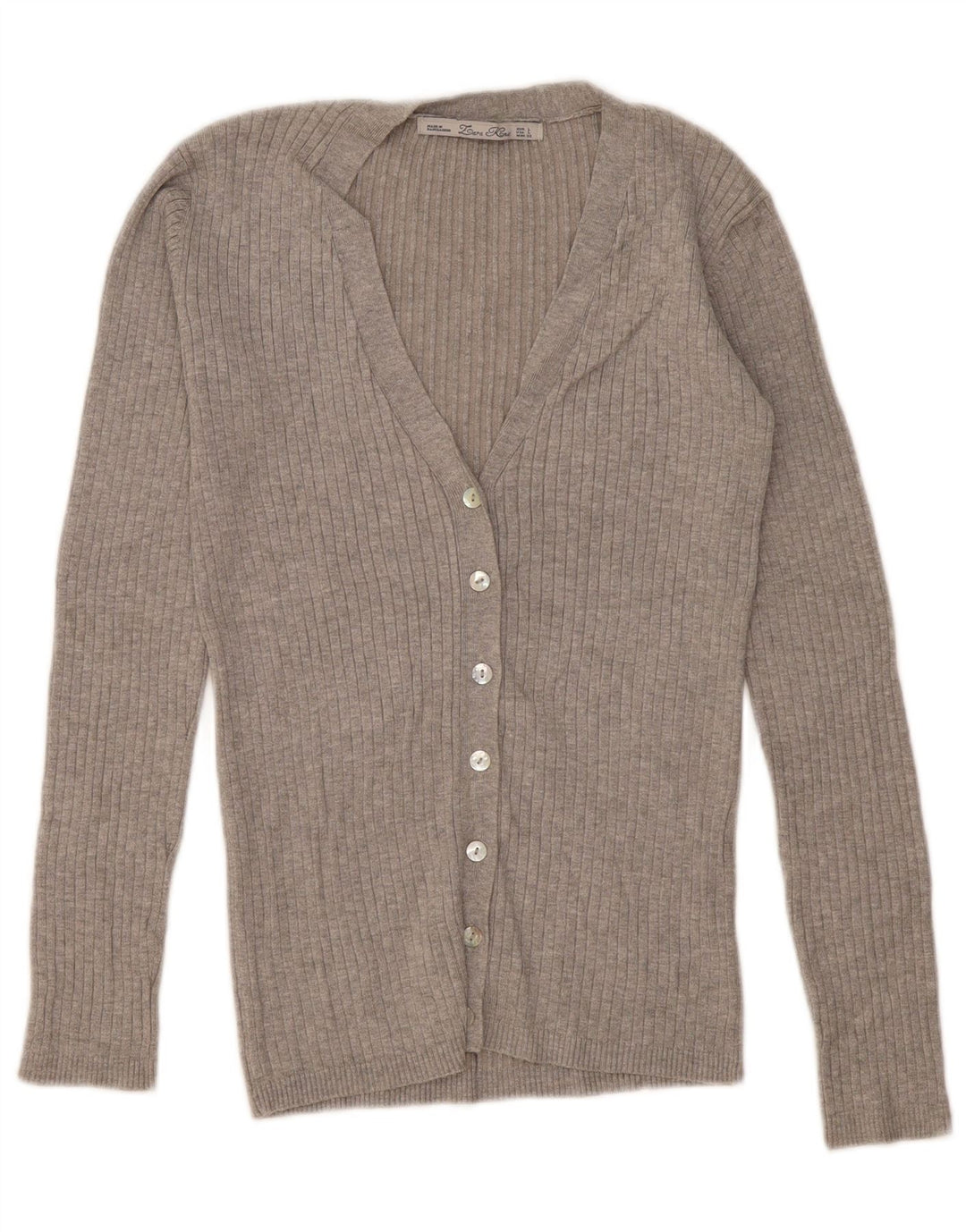 Pulover cardigan pentru femei Zara UK 14 mare gri