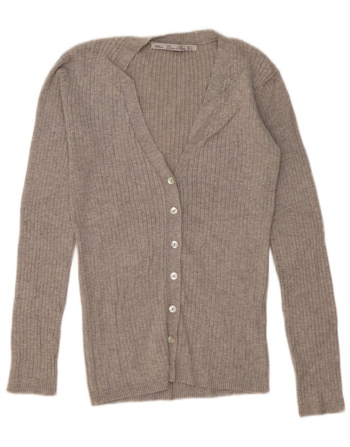 Pulover cardigan pentru femei Zara UK 14 mare gri