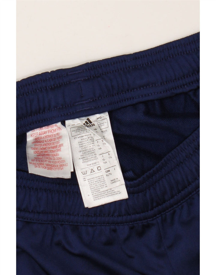 Pantaloni de trening Adidas pentru băieți 15-16 ani poliester bleumarin