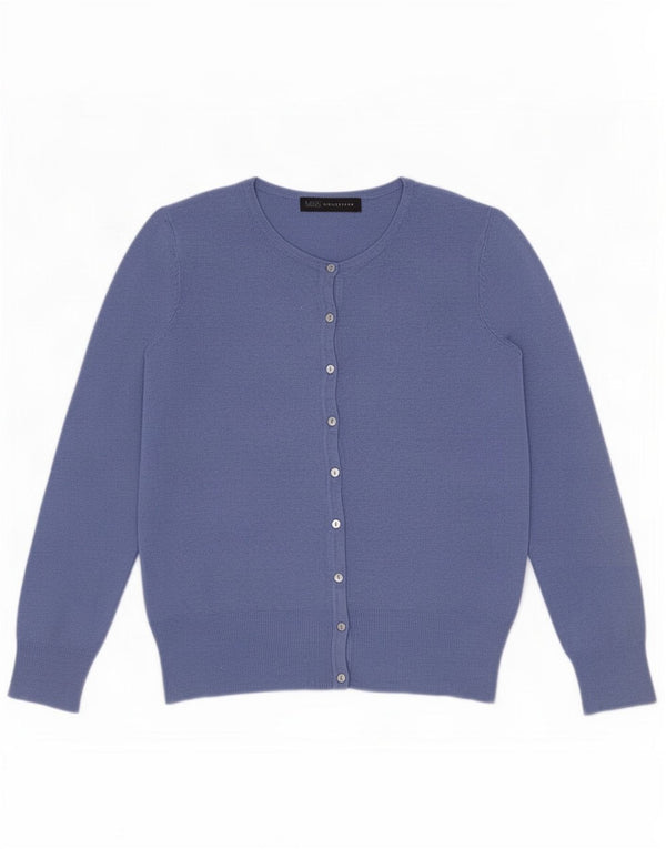 Pulover cardigan supradimensionat pentru femei Marks & Spencer UK 10 Small Blue Viscose