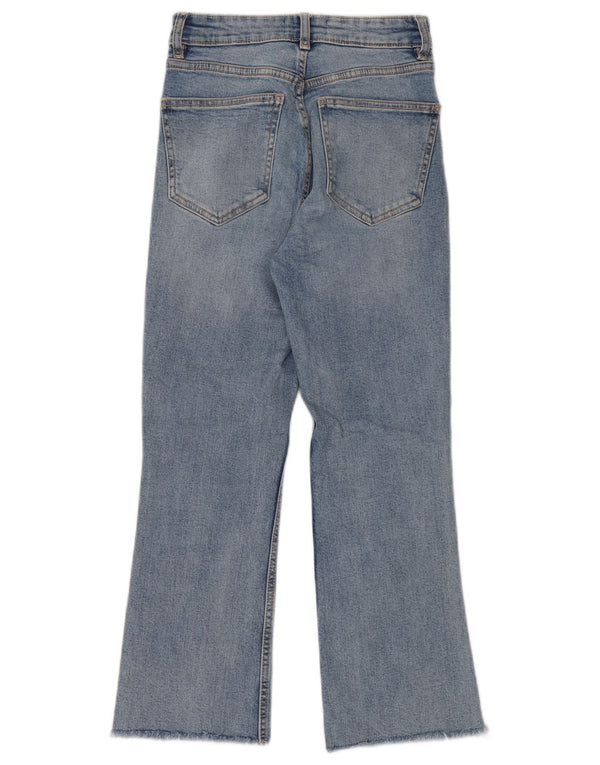 Blugi tăiați pentru femei cu talie înaltă Zara EU 36 XS W26 L24 Albastru