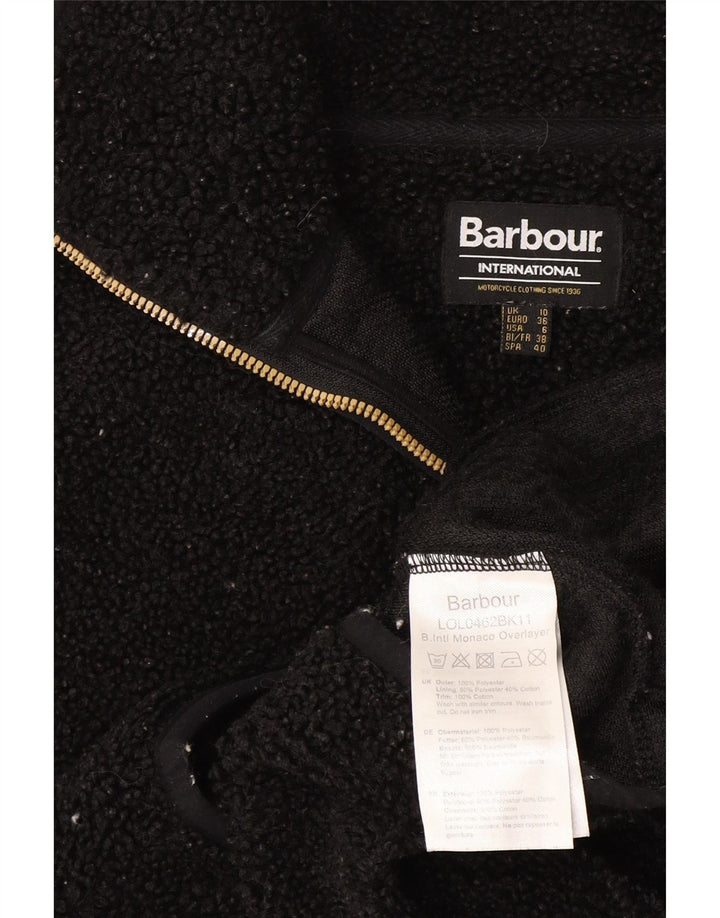 Jachetă fleece supradimensionată pentru femei Barbour UK 10 Poliester negru mic