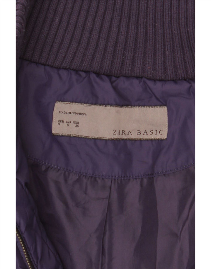 Jachetă căptușită pentru femei Zara UK 10 Small Violet