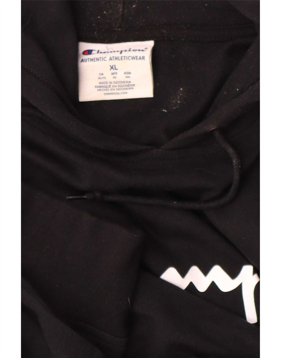 Pulover cu glugă grafic pentru bărbați Champion XL, negru