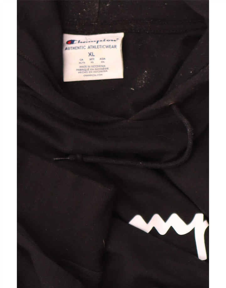 Pulover cu glugă grafic pentru bărbați Champion XL, negru