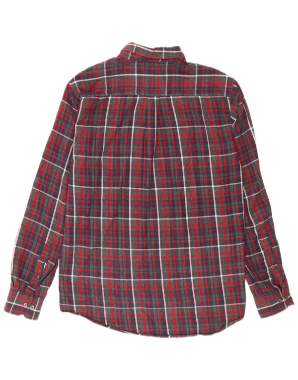 Dack's Mens Regular Fit Flannel Shirt Medium Red Plaid Cotton