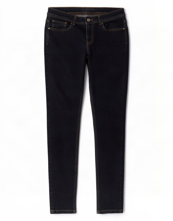 Zara femei Z1975 blugi skinny cu talie joasă EU 38 Mici W28 L31 bleumarin