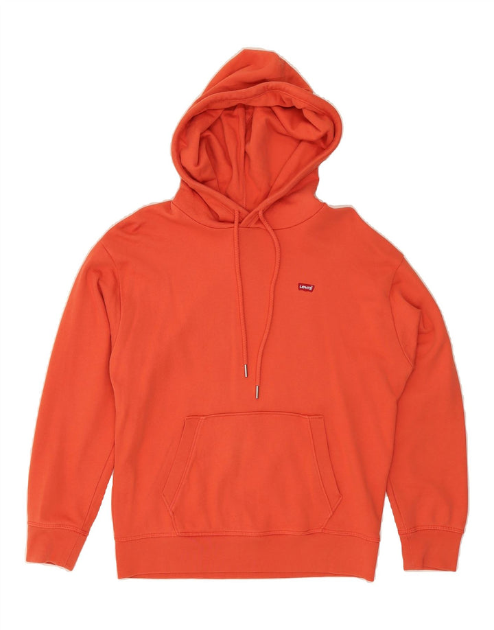 LEVI'S Mens Hoodie Jumper XS Orange Cotton Vintage Levi's and Second-Hand Levi's from Messina Hembry 