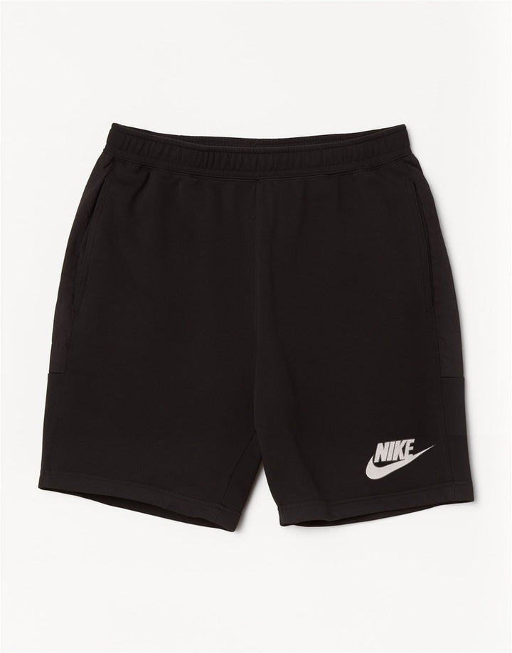 Pantaloni scurți sport grafic Nike pentru bărbați, mari, negru, bumbac
