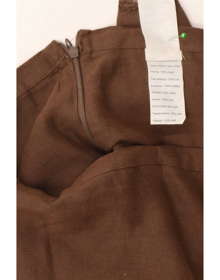 Fusta cu etaje Massimo Dutti pentru femei W30 in maro mediu