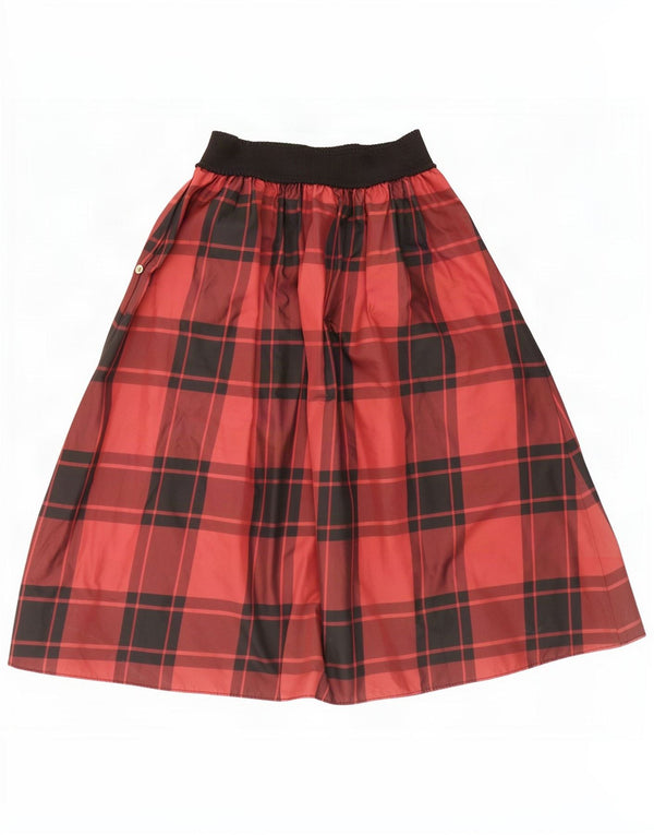 Fusta evazată pentru femei Penny Black Small W26 Burgundy Check Poliester