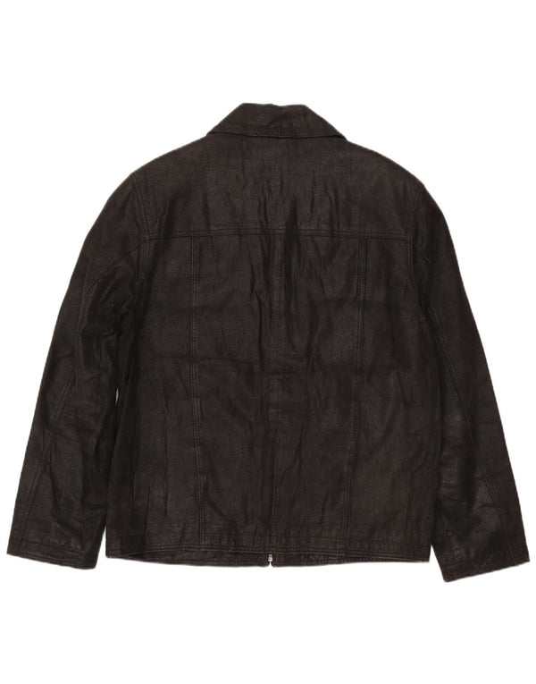 Jachetă din piele pentru bărbați In Extenso UK 38 Medium Black