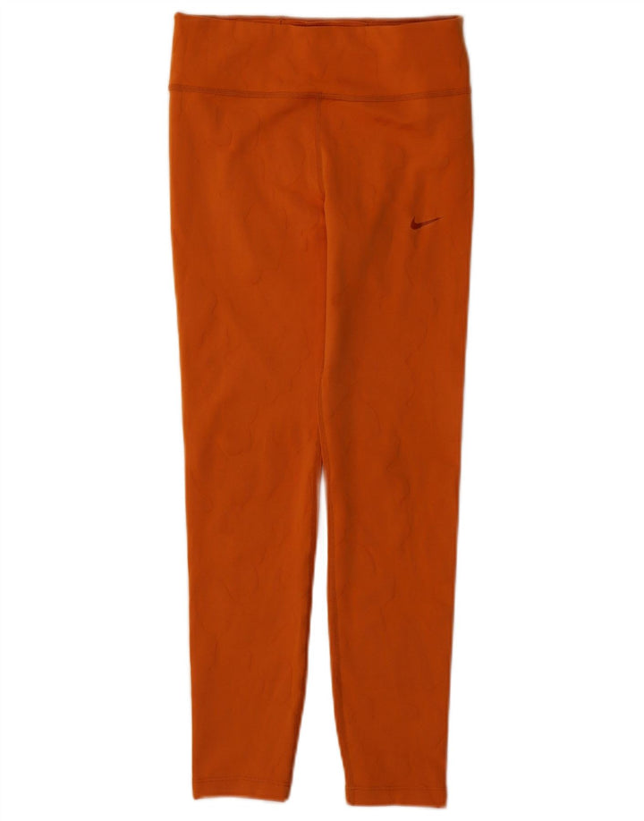 Leggings pentru fete Nike 10-11 ani Poliester portocaliu mediu