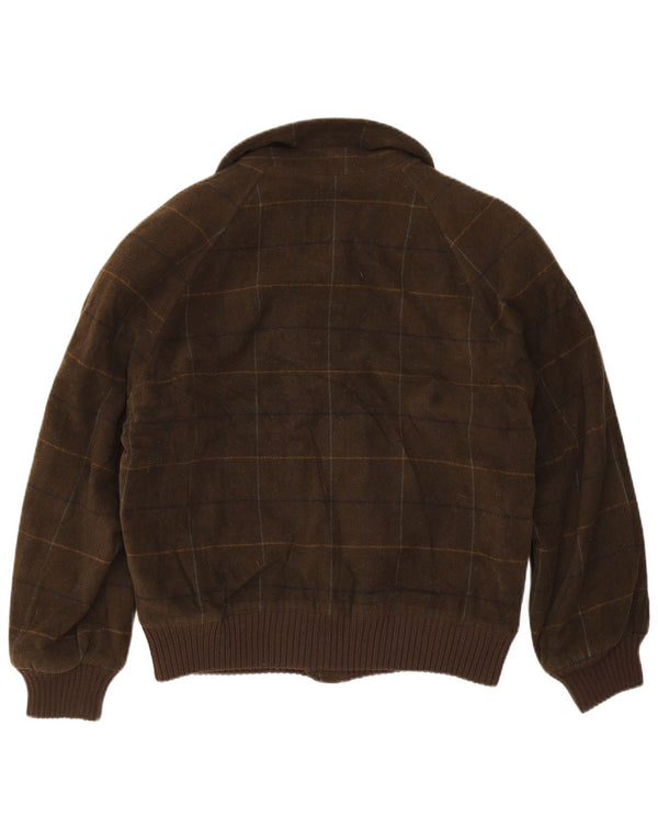 Jachetă bomber pentru bărbați Pierre Cardin UK 42 XL Kaki Check