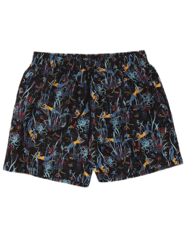 Scout Mens Abstract Pattern Swimming Shorts Small Multicoloured Polyester