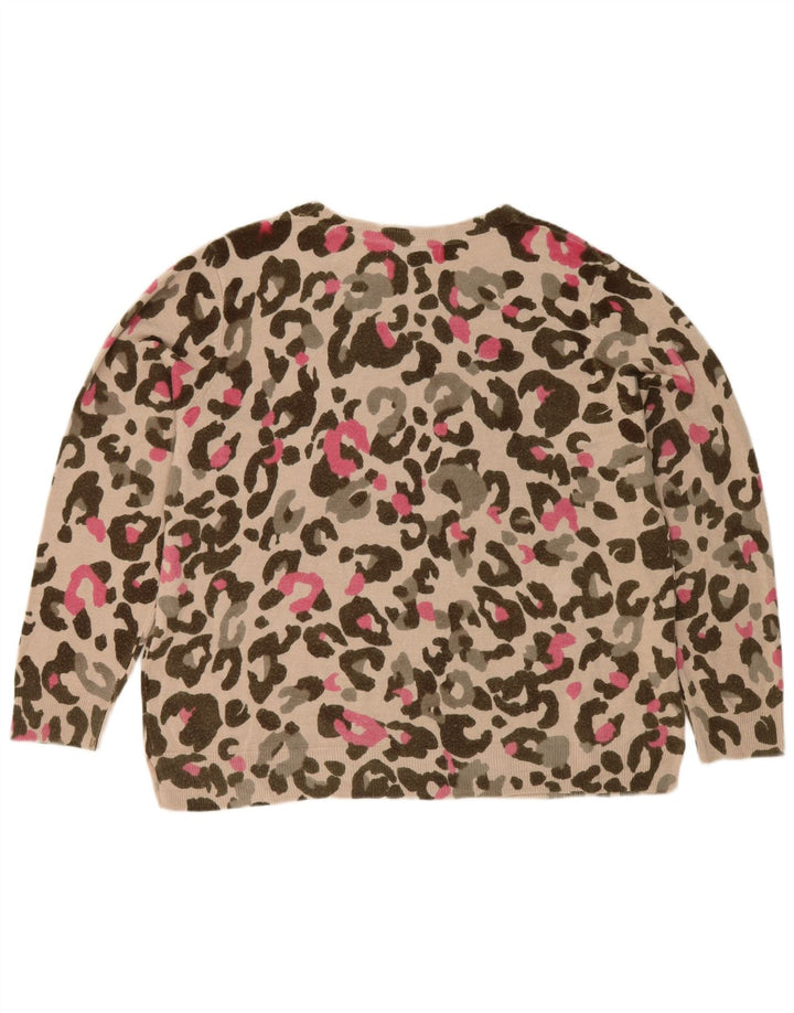 Pulover pentru femei Marks & Spencer, cu model abstract, cu gât de barcă, UK 20 2XL