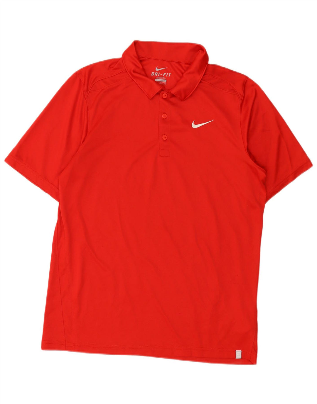 Tricou polo Nike Dri Fit pentru bărbați, poliester roșu mic