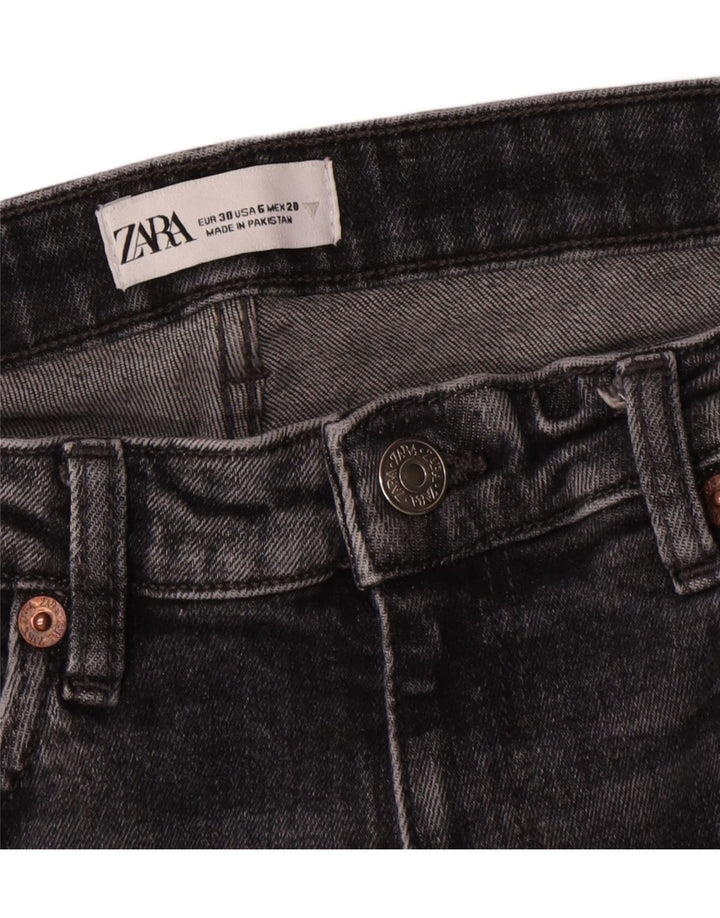 Blugi Bootcut pentru Damă Zara EU 38 Mici W28 L26 Gri