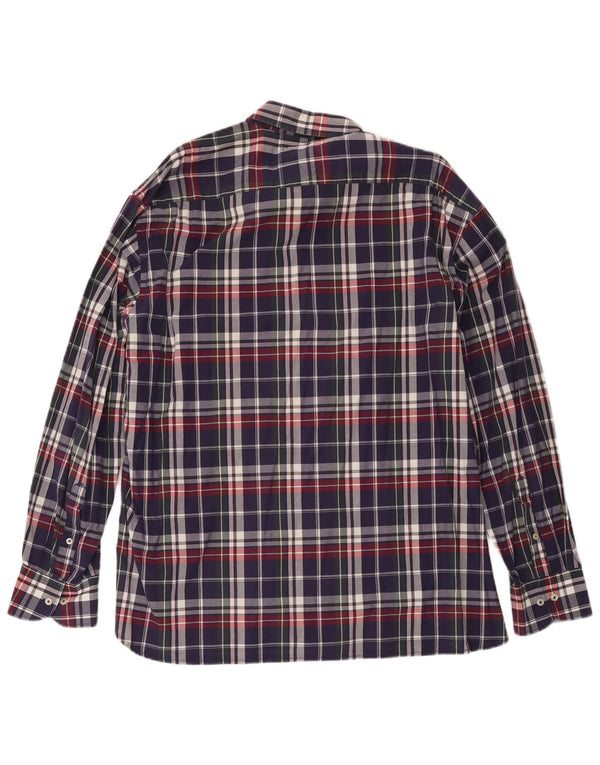 Cămașă pentru bărbați Tommy Hilfiger New York Fit 2XL, bumbac cu carouri bleumarin