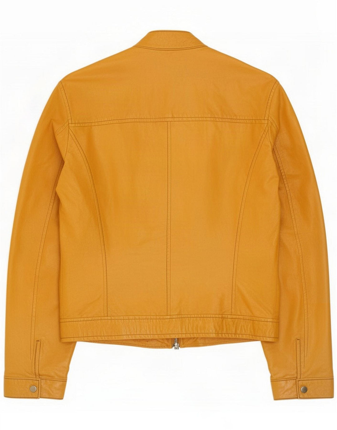 Jachetă de piele vintage pentru bărbați IT 52 XL Galben