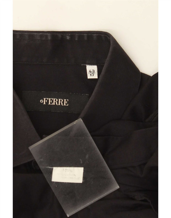Cămașă pentru bărbați Ferre Mărimea 43 17 XL Bumbac negru